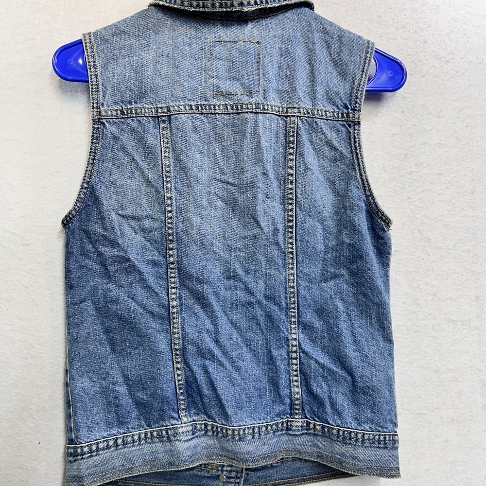 Mossimo Y2K Denim Jacket Sleeveless S - Picture 4 of 4